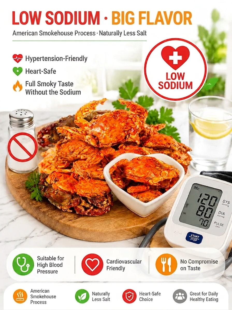 【0 Fat, High Protein】Crispy, Sweet, and Spicy Crab