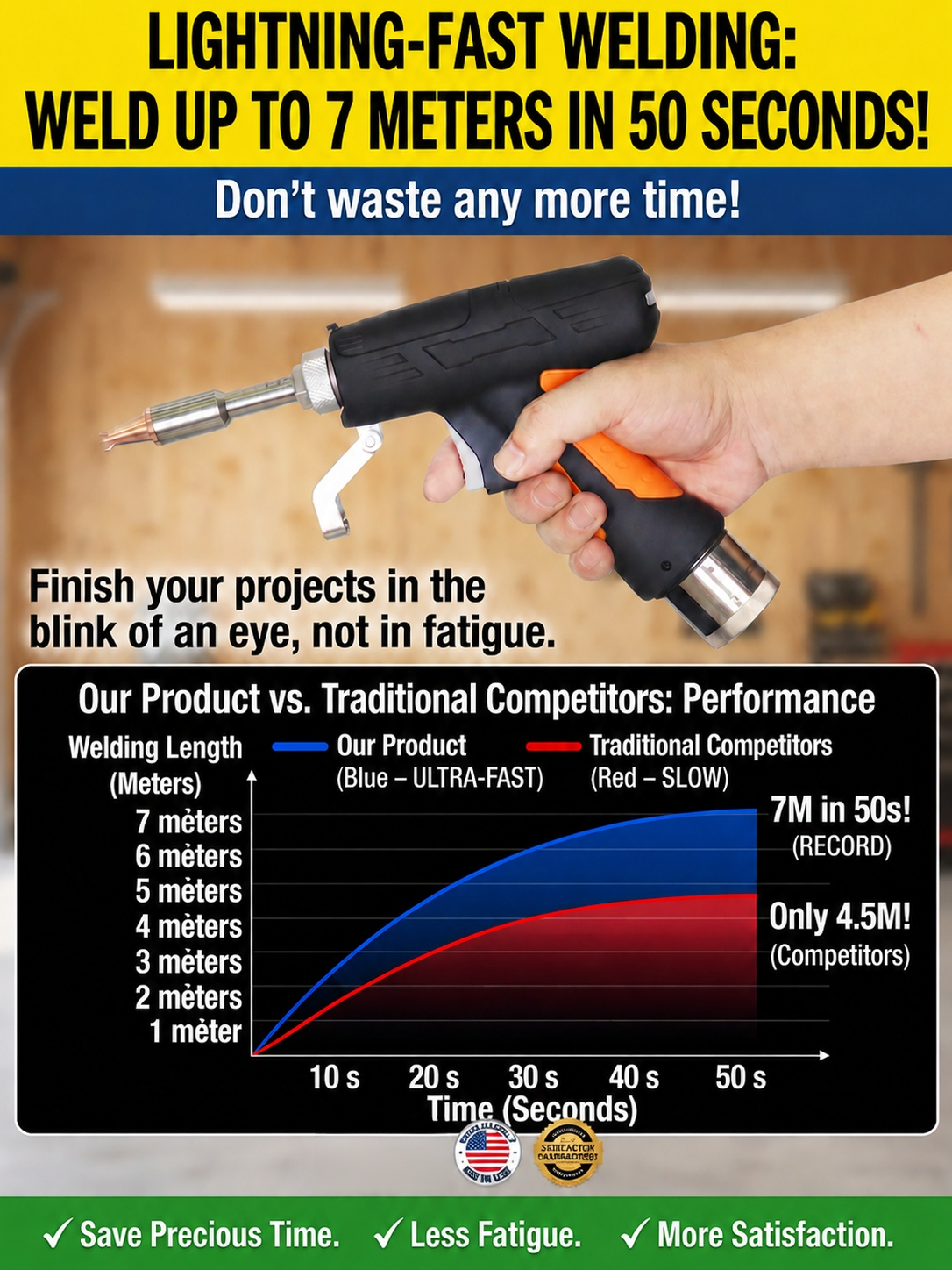 Pro Portable Laser Welder (90-480°C) | Zero Sparks | No Experience, Pro Results in 0.1s