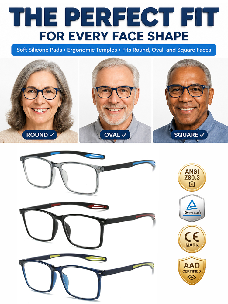 New stylish anti-blue light reading glasses, unisex presbyopic glasses.