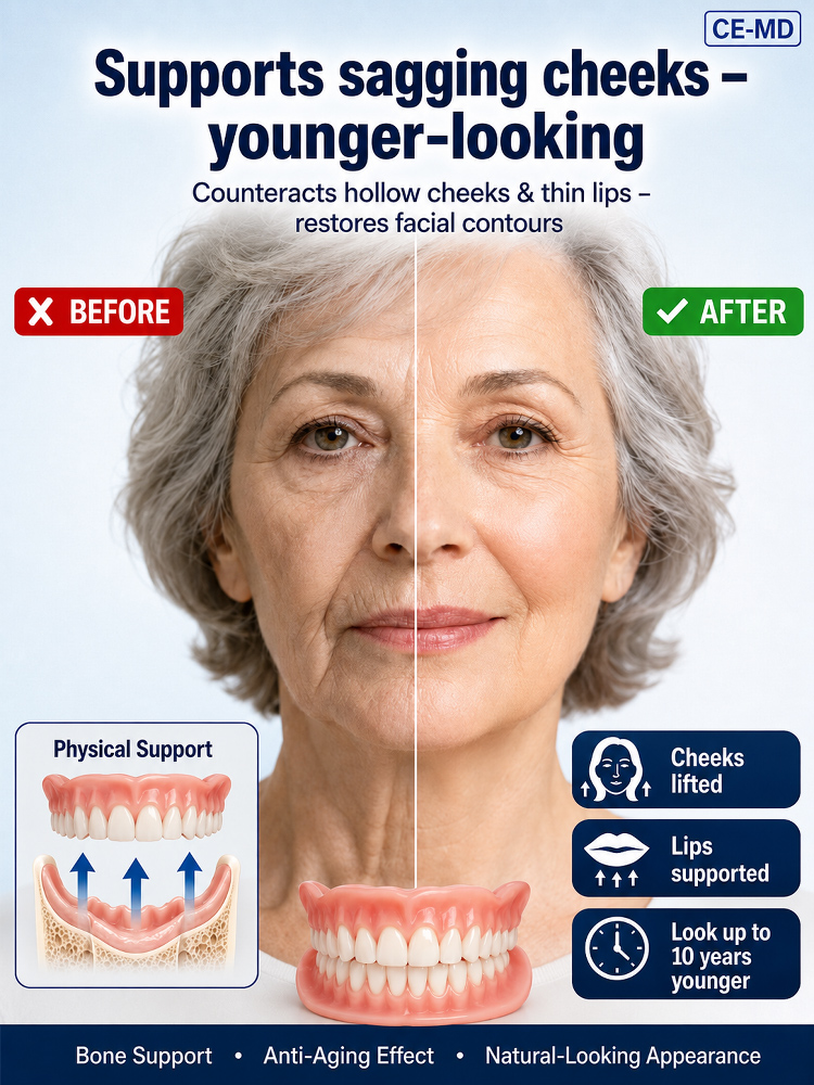 Natural Tooth-Like Stability Comfortable Denture