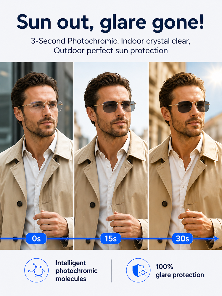 [Co-designed by Designers] Anti-Fatigue Zoom Auto-Tinting Glasses
