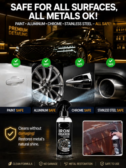 Car rust remover spray metal cleaner
