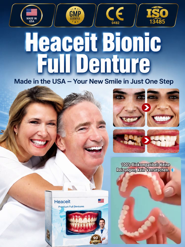Natural Tooth-Like Stability Comfortable Denture