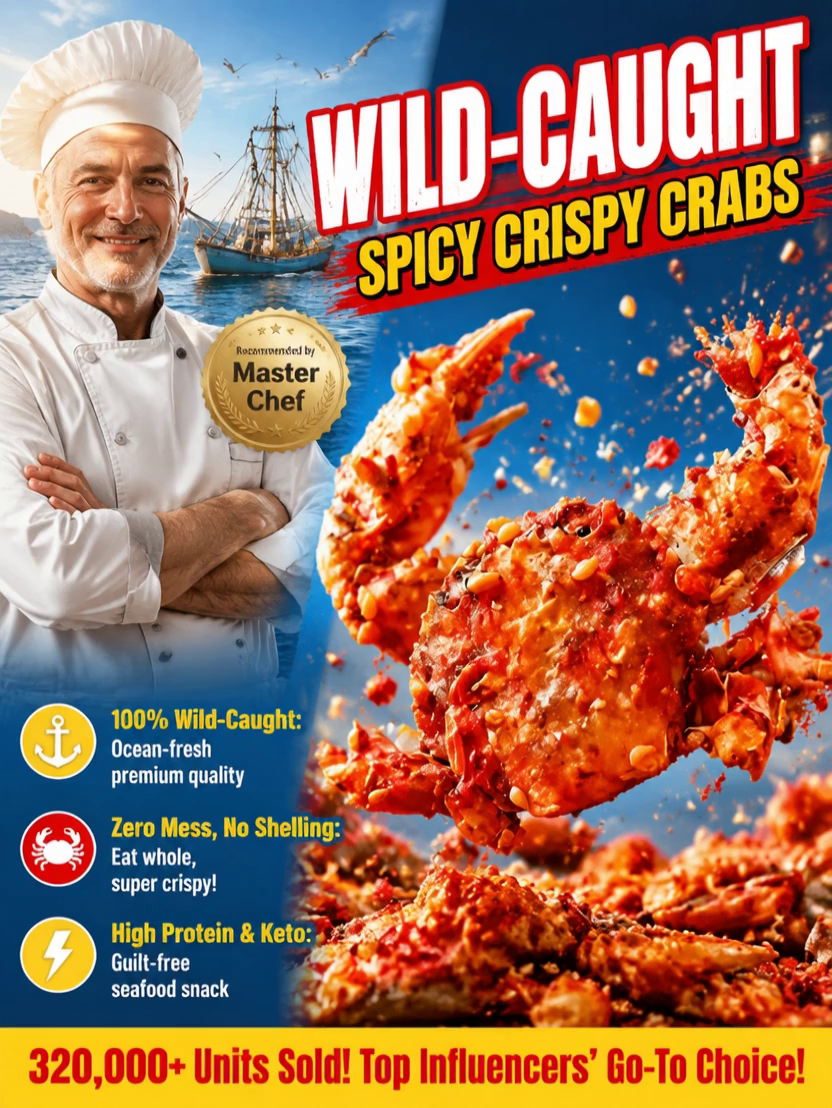 【0 Fat, High Protein】Crispy, Sweet, and Spicy Crab
