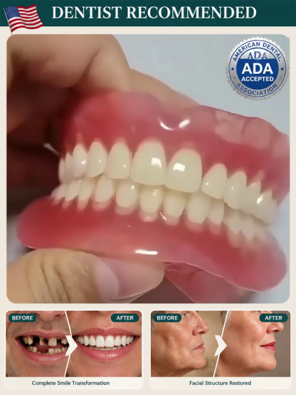 Obtain American Dental Association (ADA) Certification  Medical Full Denture with Strong Suctiond