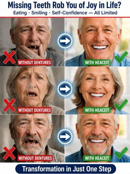 Natural Tooth-Like Stability Comfortable Denture