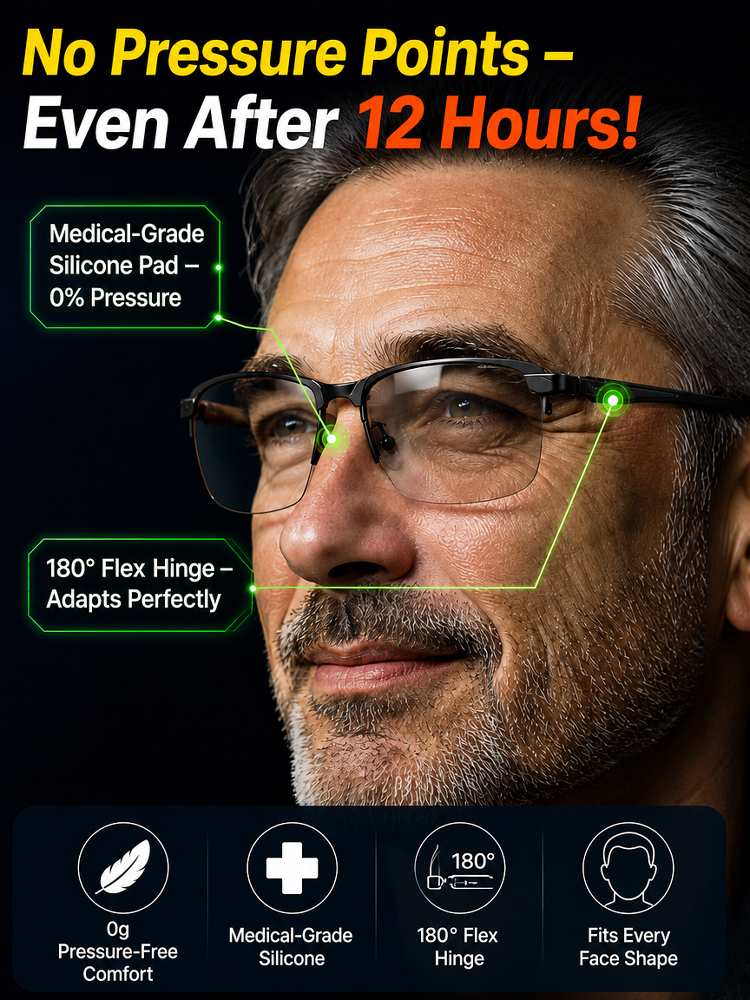 Smart photochromic variable focus multifunctional reading glasses
