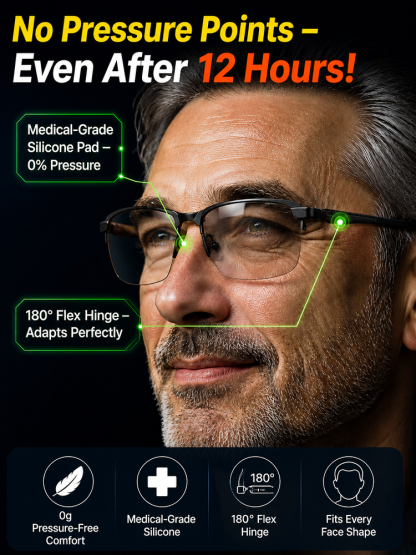 Smart photochromic variable focus multifunctional reading glasses