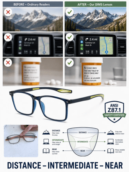New stylish anti-blue light reading glasses, unisex presbyopic glasses.