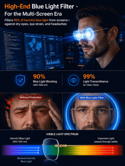 [Co-designed by Designers] Anti-Fatigue Zoom Auto-Tinting Glasses