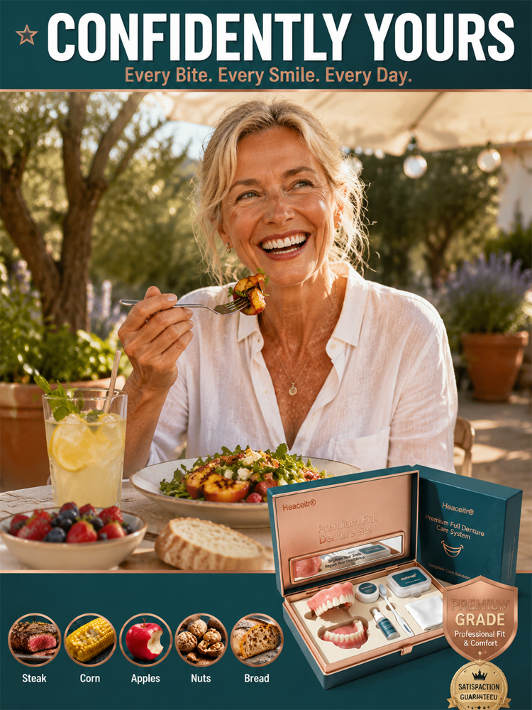 Obtain American Dental Association (ADA) Certification  Medical Full Denture with Strong Suctiond