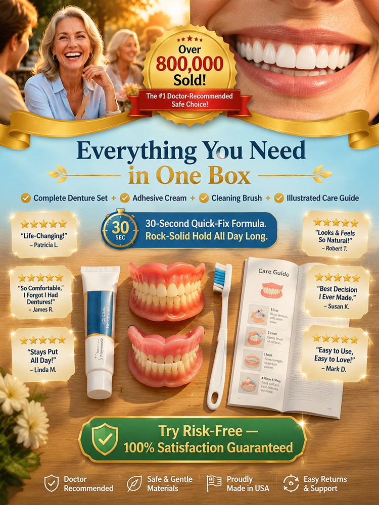 [Master of Oral Transformation] Get a Complete Set of Full-Mouth Dentures for a Perfect Smile