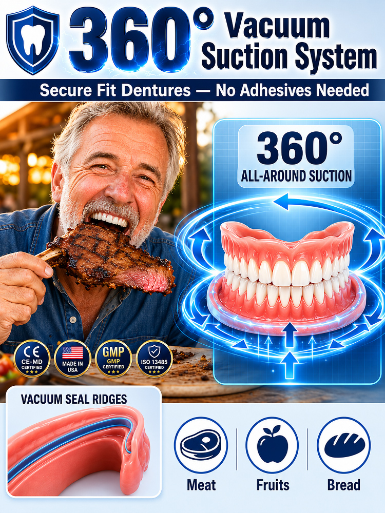 Natural Tooth-Like Stability Comfortable Denture