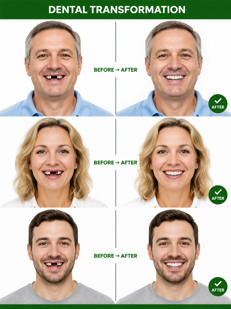 Obtain American Dental Association (ADA) Certification  Medical Full Denture with Strong Suctiond