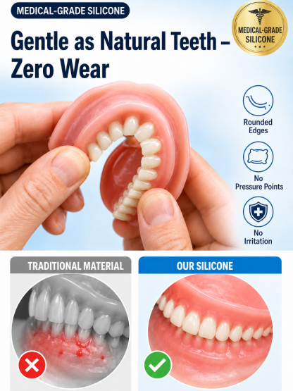 Natural Tooth-Like Stability Comfortable Denture