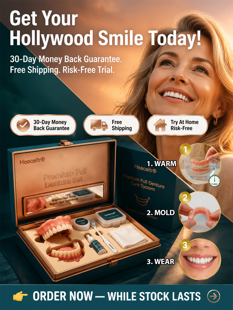 Obtain American Dental Association (ADA) Certification  Medical Full Denture with Strong Suctiond