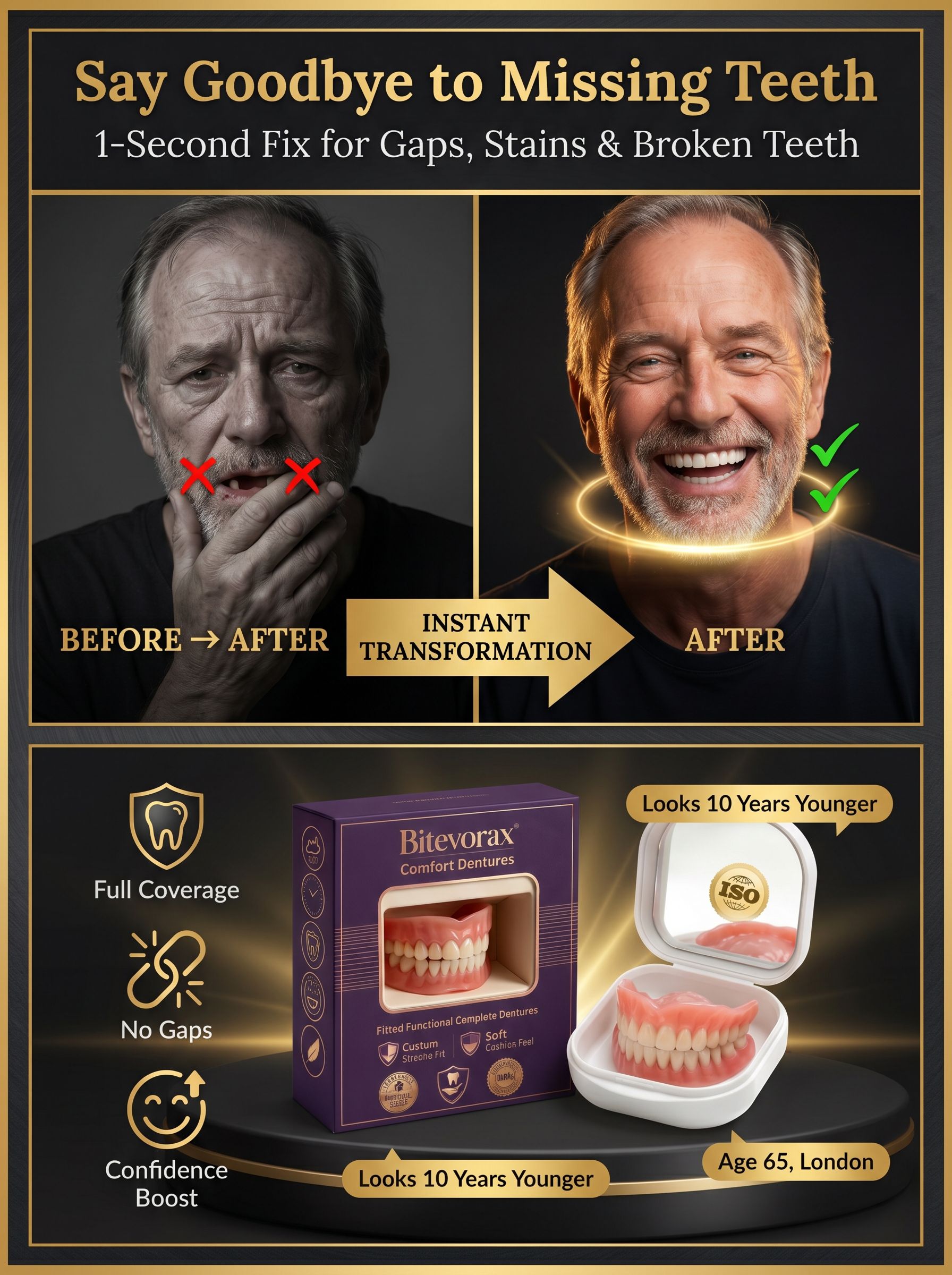 Full-coverage dental kit