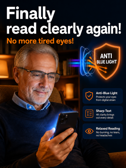 Smart photochromic variable focus multifunctional reading glasses
