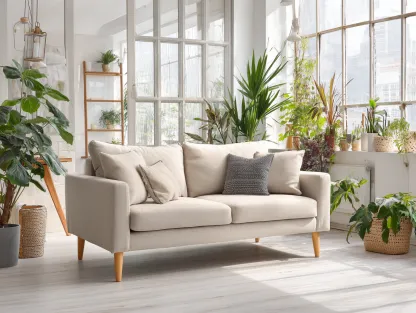 Divano 2 posti in tessuto 165x90x85 cm - beige - per soggiorno - stile moderno-Nookgohub