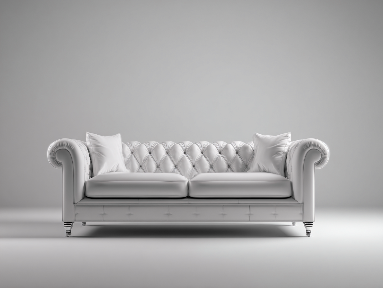 Divano 2 posti rivestito in pelle 170x90x75cm - bianco - per soggiorno - stile classico-Nookgohub