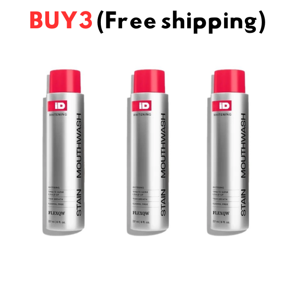 🔥Best Seller-Last Day🔥Hismile iD Stain Whitening Mouthwash for White Teeth, Freshens Breath with Essential Oils 237ml