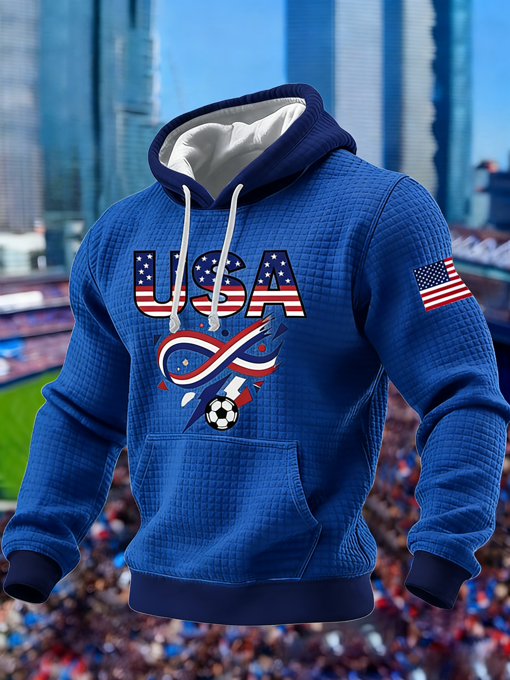 Men's USA Soccer Printed Hoodie