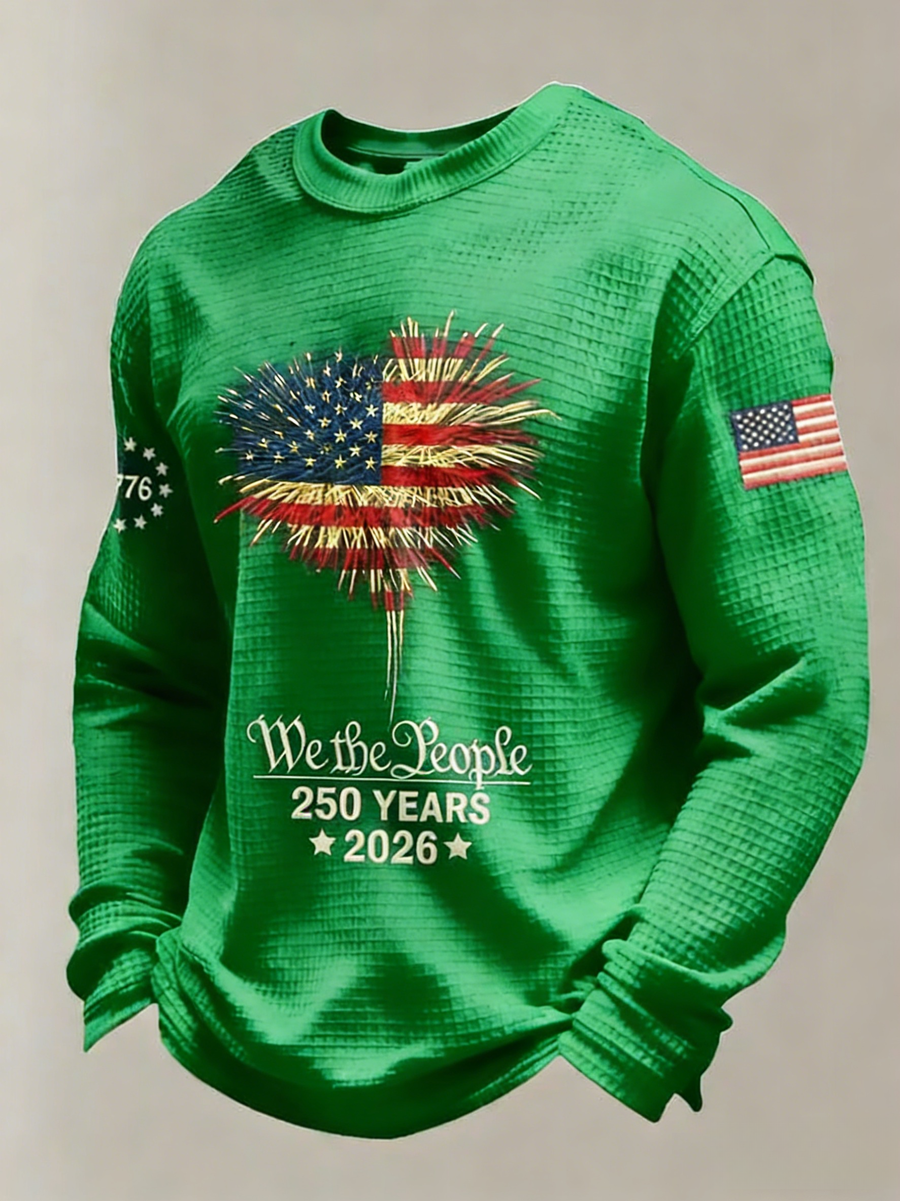 Men's Vintage America 250th Anniversary Printed Casual Top