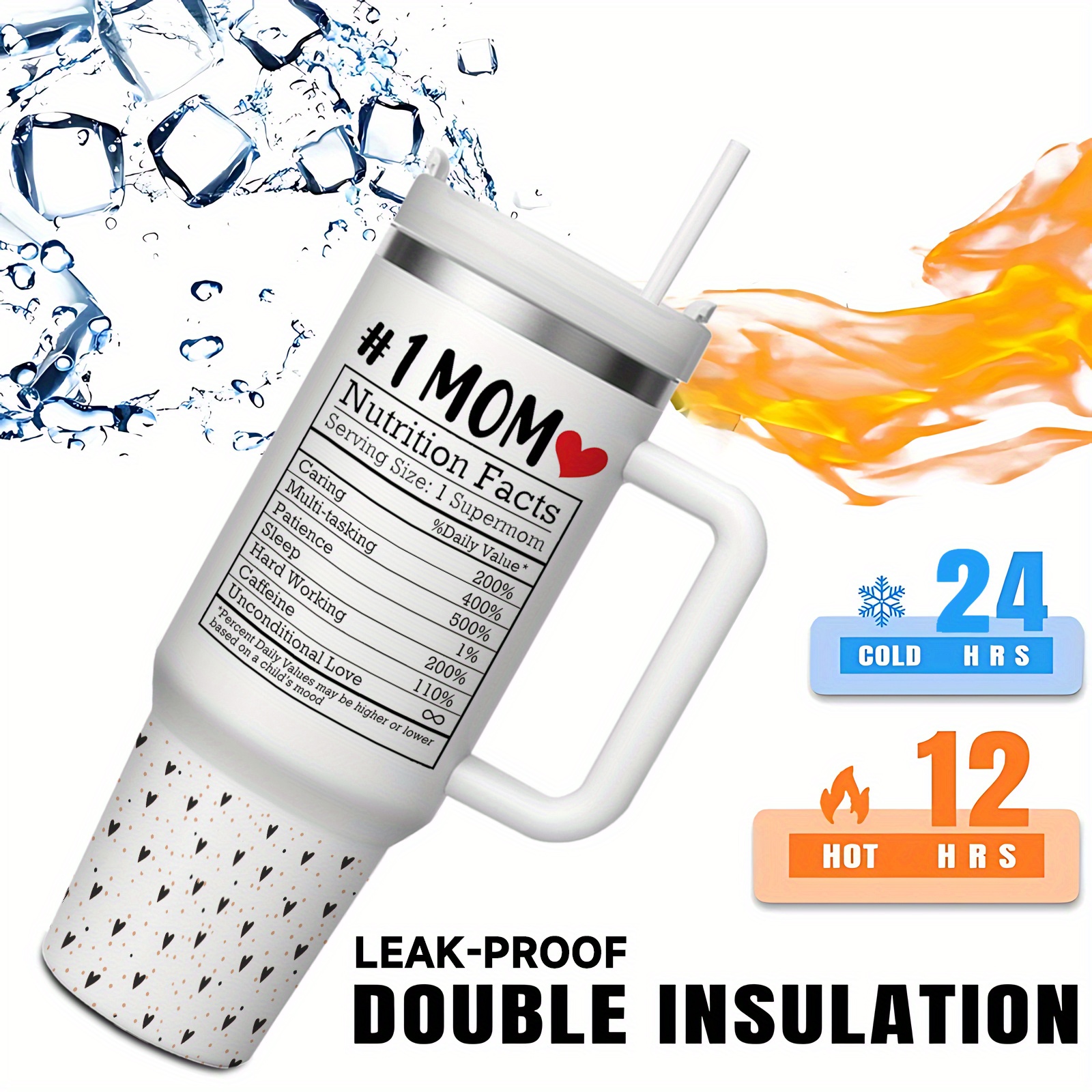 40oz Insulated Mom Tumbler – Perfect Mother’s Day Gift