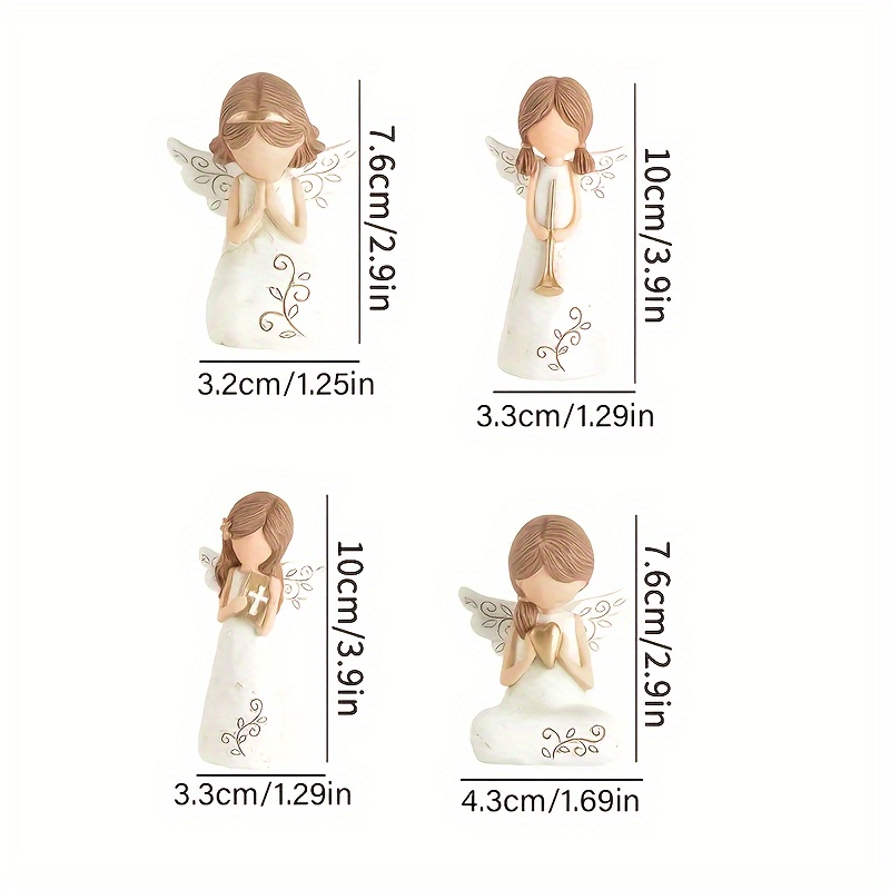 Elegant Angel Statue Set – Bring Peace and Blessings to Your Home