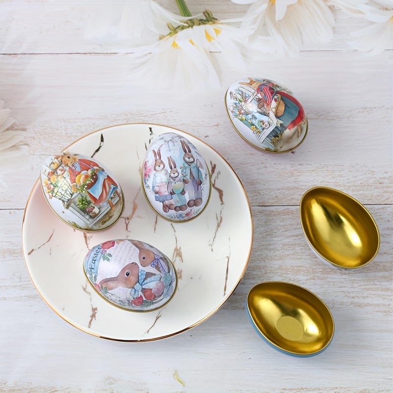 6pcs Easter Candy Gift Boxes - Bunny & Egg Designs