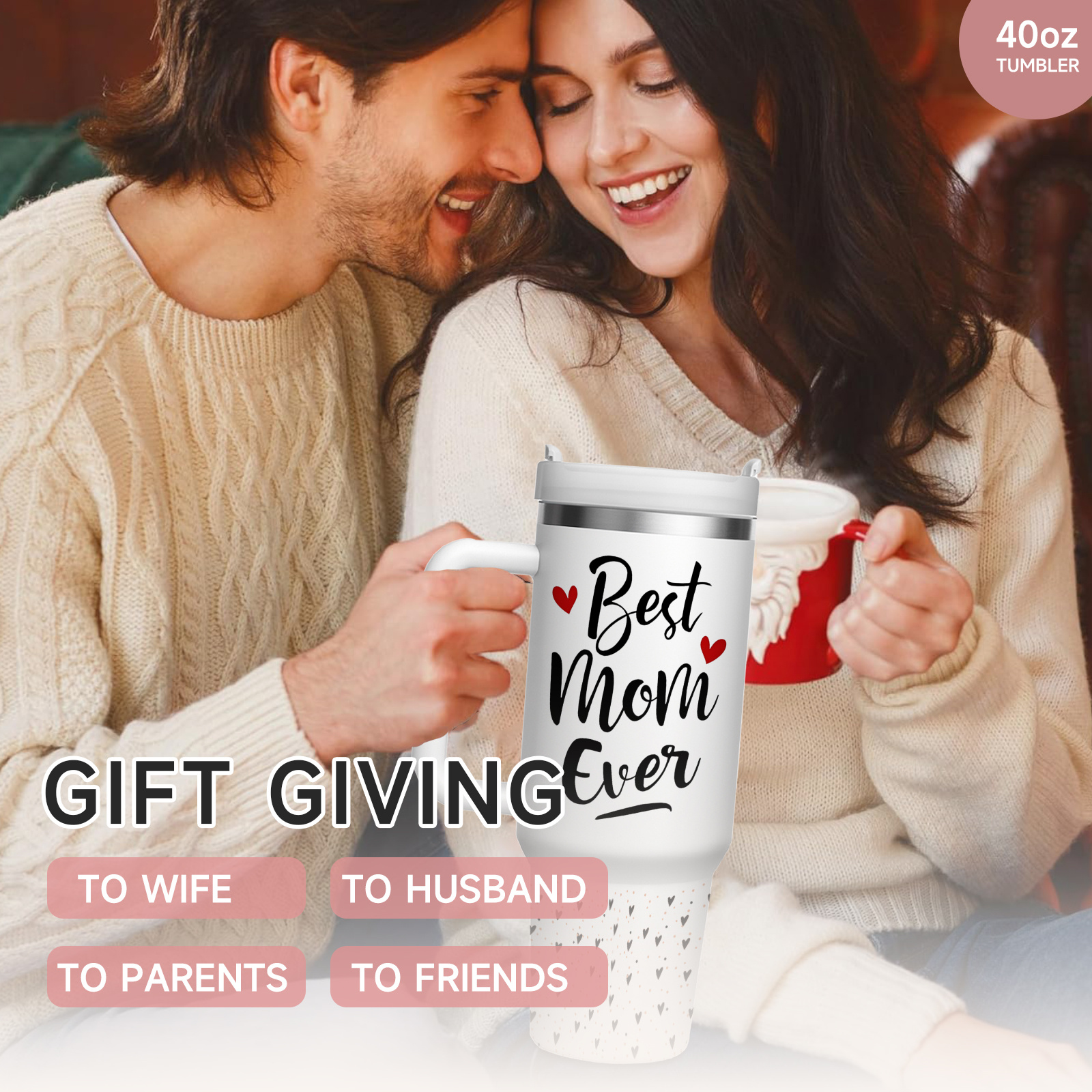 40oz Insulated Mom Tumbler – Perfect Mother’s Day Gift