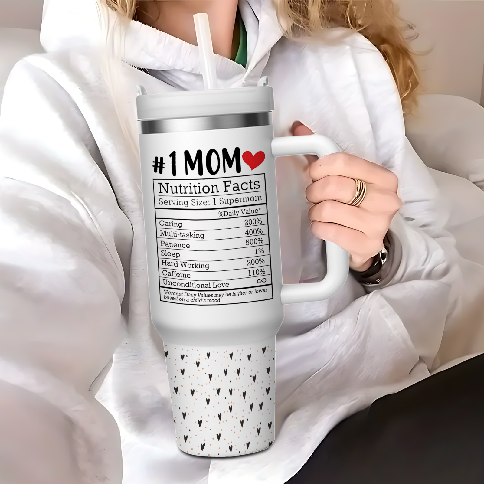 40oz Insulated Mom Tumbler – Perfect Mother’s Day Gift