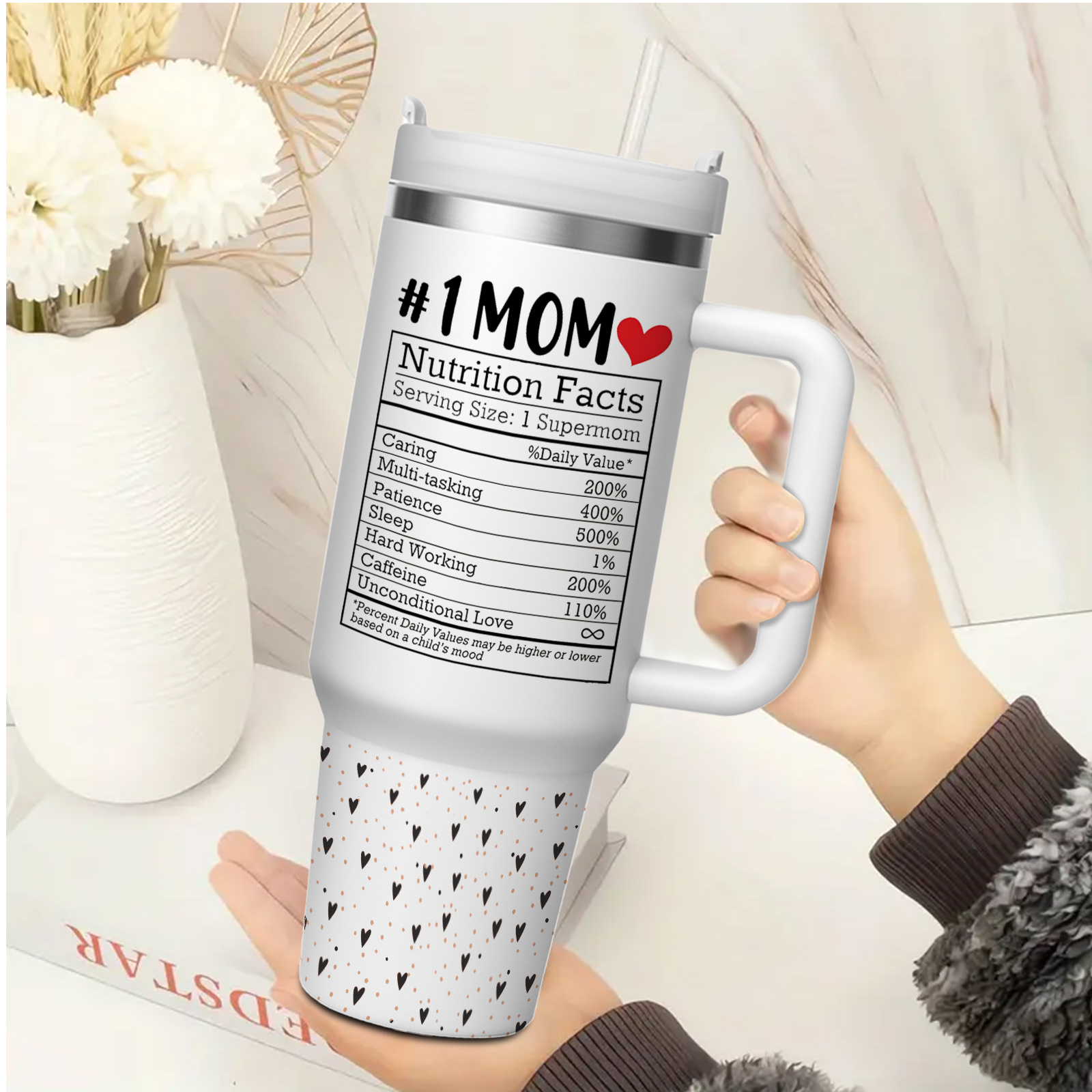 40oz Insulated Mom Tumbler – Perfect Mother’s Day Gift