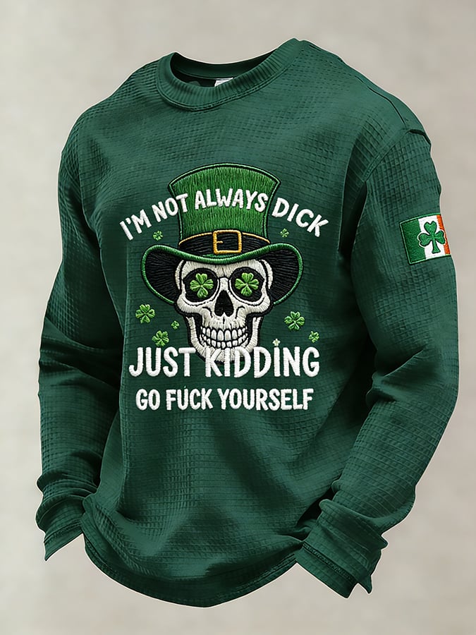 Men's Saint Patrick's Day Fun Printed Casual Top