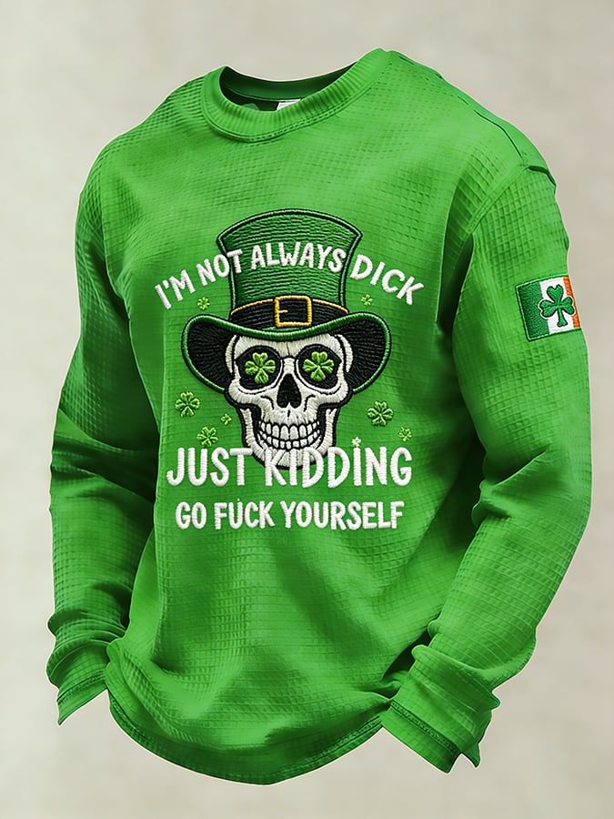 Men's Saint Patrick's Day Fun Printed Casual Top