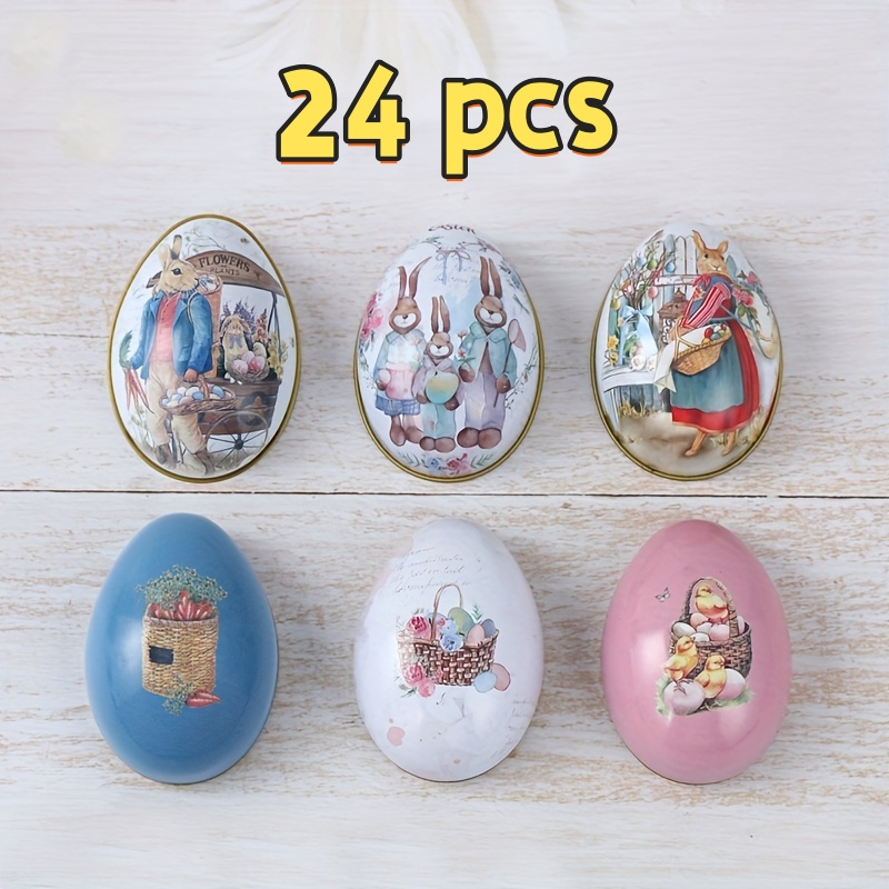 6pcs Easter Candy Gift Boxes - Bunny & Egg Designs