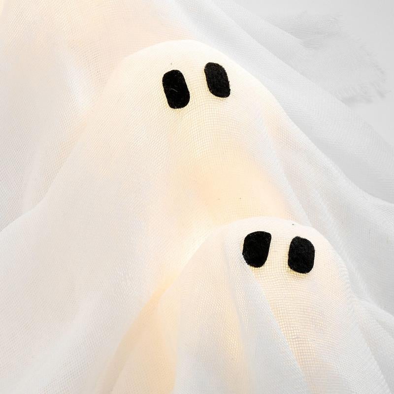 👻LAST DAY 50% OFF - Halloween glowing ghost wreath