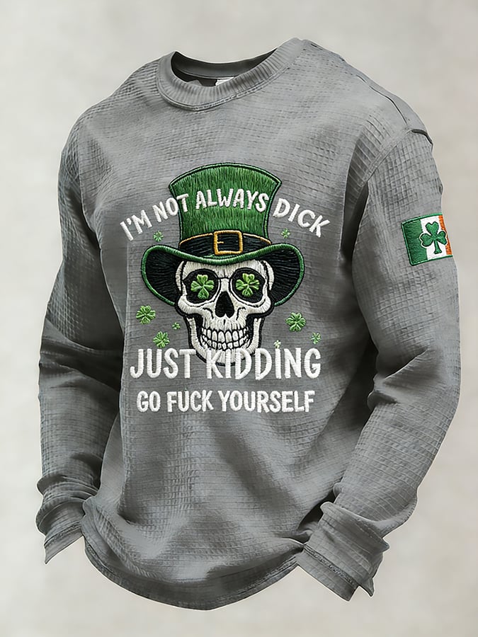 Men's Saint Patrick's Day Fun Printed Casual Top