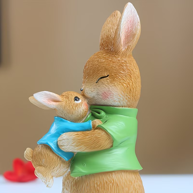 🔥LAST DAY 49% OFF-🐰 Adorable Bunny Family Easter Figurine Set