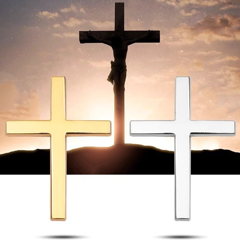 Cross on car
