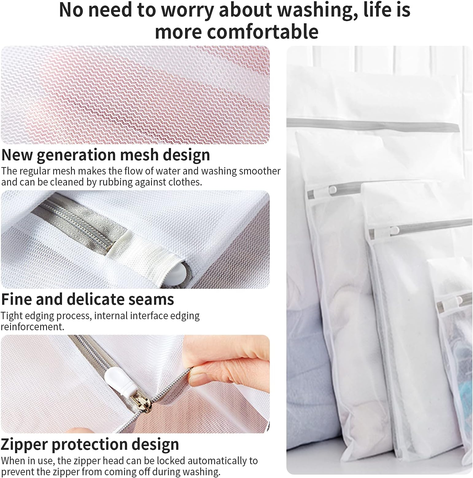 7-Piece Premium Mesh Laundry Bags Set