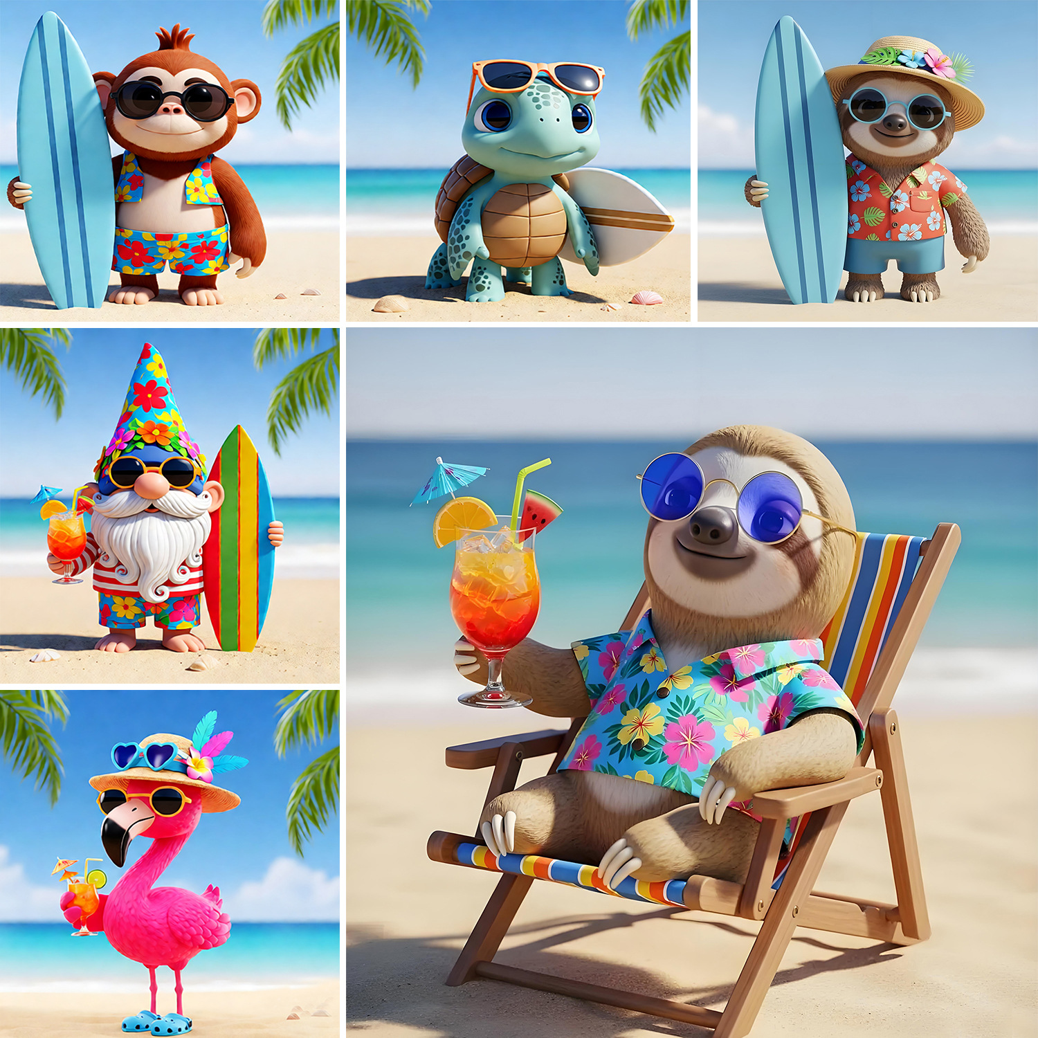 🌊⛱Beach Party Sculpture