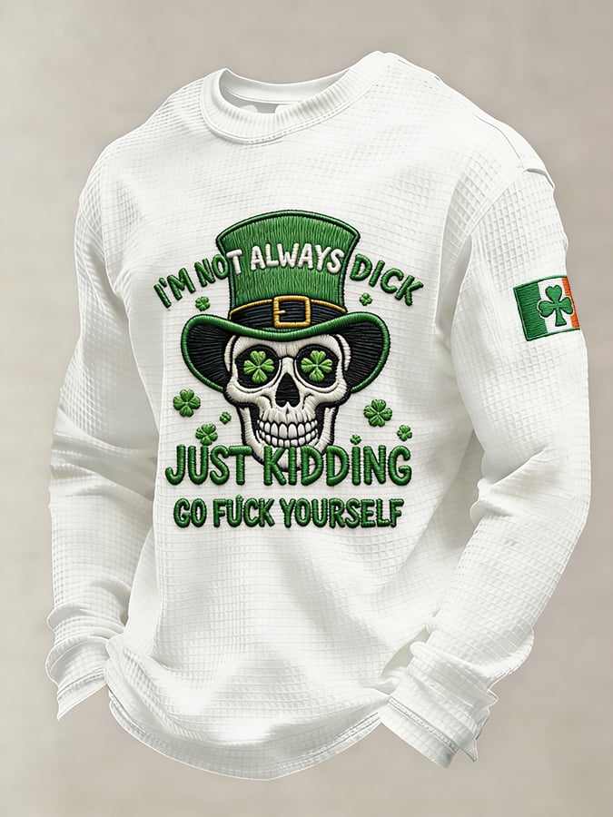 Men's Saint Patrick's Day Fun Printed Casual Top