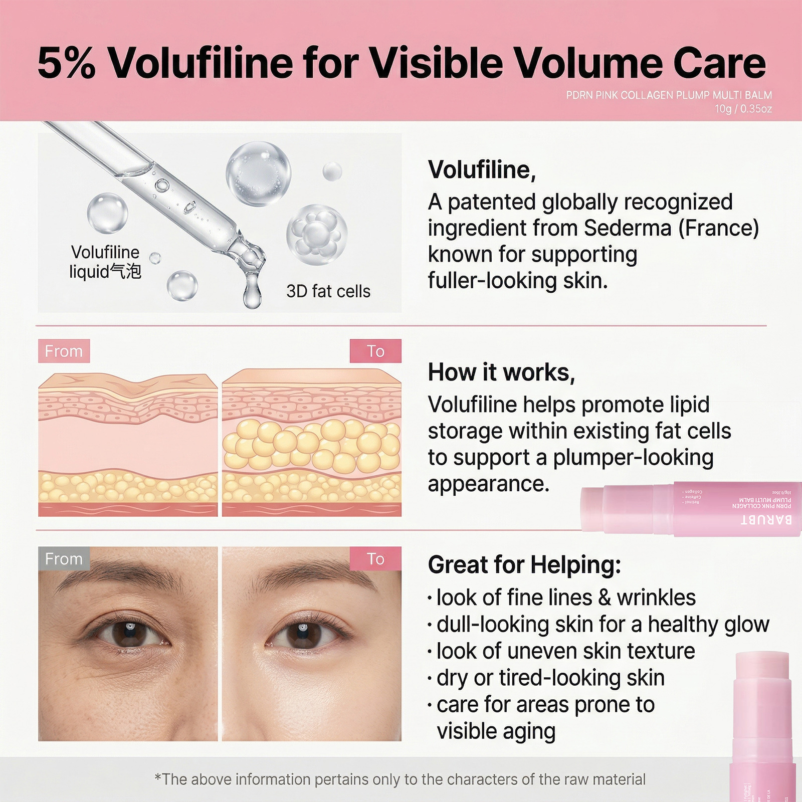 Multi-effect moisturizing stick, creamy texture, gentle and long-lasting pre-makeup moisturizing skincare balm.