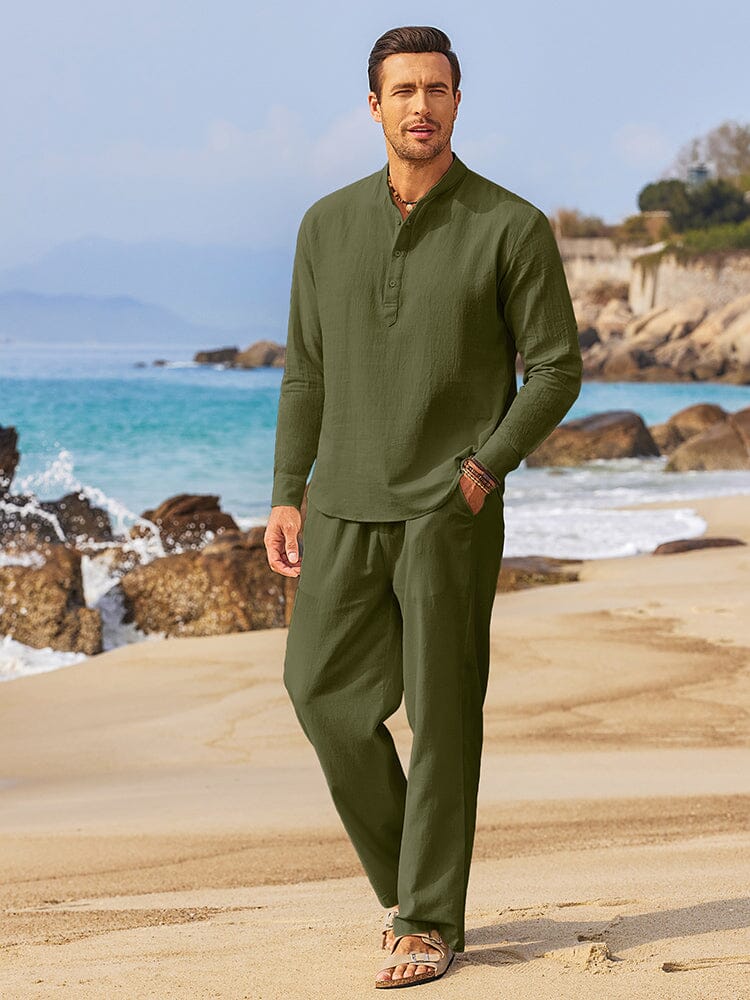 Men's casual two piece suit