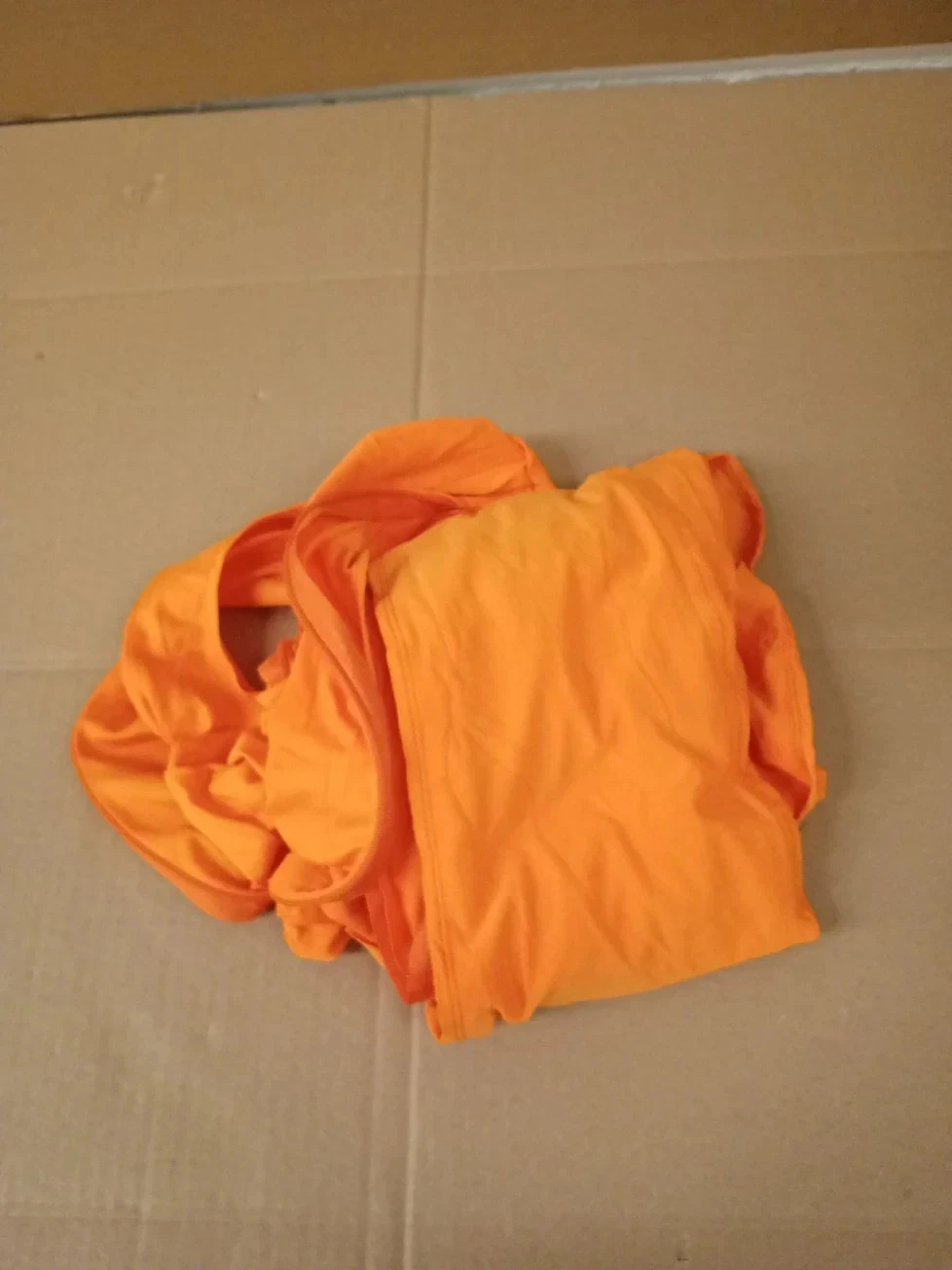 GWAWG Lorax Orange Full Body Suit Women Men Funny Costume Mustache Large