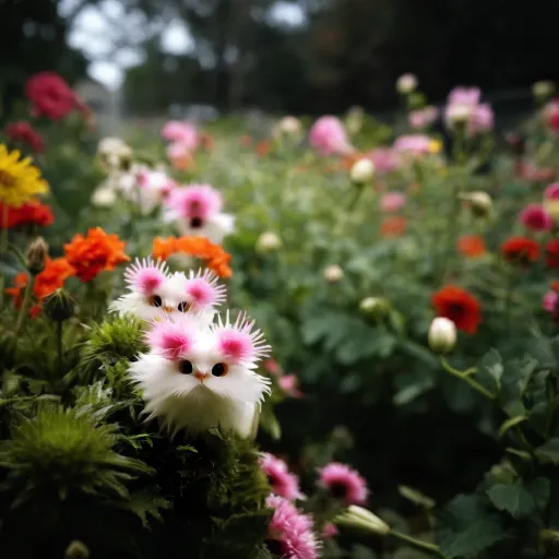 🐱🐱Цвете с котешко око, което блести, × сладко розово цвете