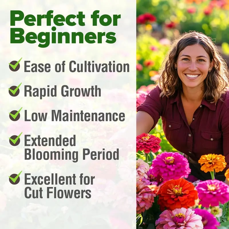 🔥Posledný deň výpredaja🌺Semená dvojitej cínie zmiešaných farieb