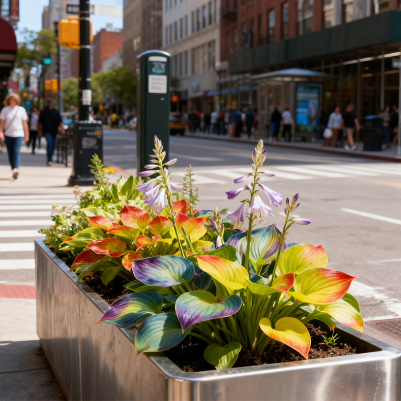 ✨ Декоративна пъстролистна хоста за градина 🌿