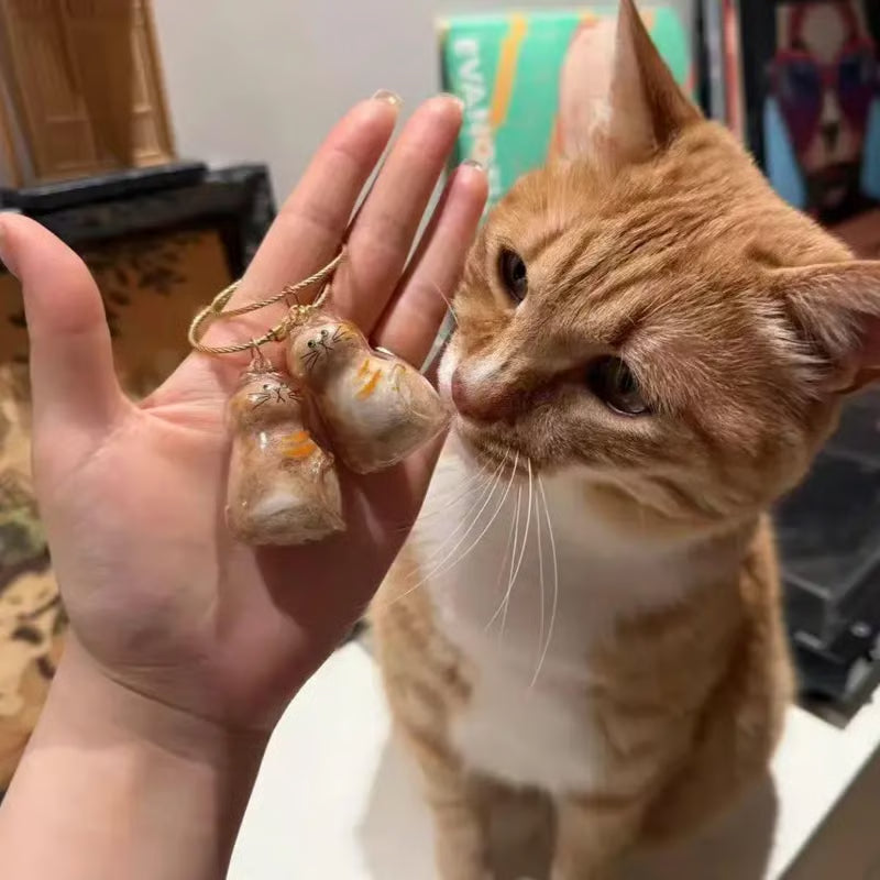 🐾🐶🐱 Átlátszó Kisállat Szőr Emlék Kapszula Kulcstartó 💕